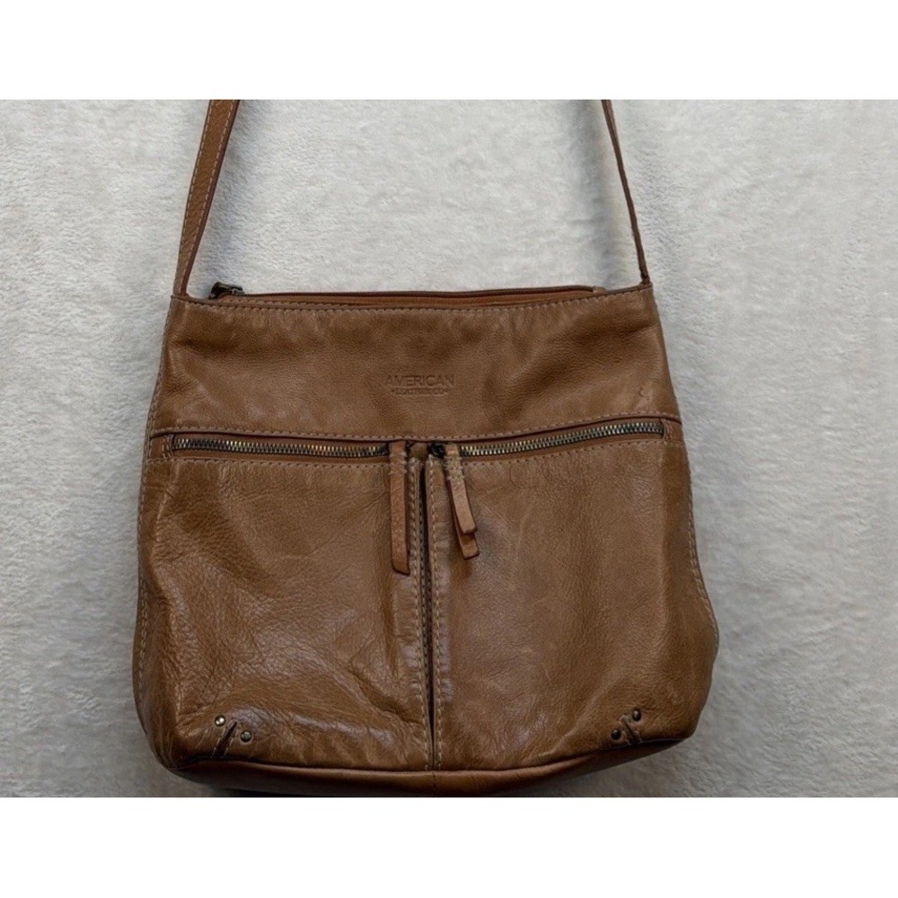 Leather‎ Crossbody Bag Womens Brown Casual Everyday Purse American Leather Co